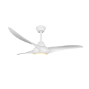 Trio R67142131 LED stropný ventilátor s osvetlením Alesund 1x20W | 2000lm | 2700K+4000K+6000K - diaľkové ovládanie, nastaviteľná teplota svetla, časovač, 3 rýchlosti, biela