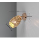 Trio TR81571765 bodové nástenné svietidlo BIDAR E14