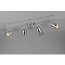 Trio TR86264007 bodové stropné svietidlo NANCY  | 35W GU10 | kovová
