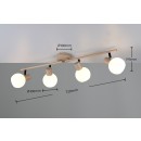 Trio TR86374043 bodové stropné svietidlo BOBA  | 10W E14 | biela
