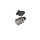 Trio TR86421732 bodové nástenné svietidlo JACK  | 10W E27 | vypínač | čierna | dymová