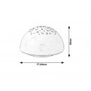 Rabalux 1470 LED dekoratívne stolná lampička Lina 0,5W | RGB - biela