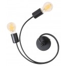 RABALUX 2094 Carly nástenné svietidlo čierna LED E27 2x15W