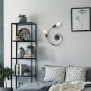 RABALUX 2094 Carly nástenné svietidlo čierna LED E27 2x15W