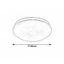 Rabalux 3938 LED prisadené stropné svietidlo Lucas 24W | 4000K