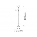 Rabalux 4064 stojacie svietidlo Action 1x100W + 1x25W | E27 + E14