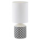 RABALUX 4398 Sophie textilná lampička E14 1x40W biele