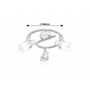 Rabalux 5633 stropné bodové svietidlo Finian 3x40W | E14