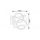 Rabalux 5694 LED nástenné svietidlo Ambrosio 11W | 3000K - hnedé