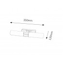 RABALUX 5750 Jim kúpeľňové nástenné svietidlo. zabud.LED 2x4W IP44 4000K