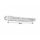 Rabalux 5786 LED nástenné svietidlo do kúpeľne Abbey 2x5W | 3000K | IP44