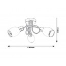 Rabalux 6020 stropné bodové svietidlo Elite 3x40W | E14