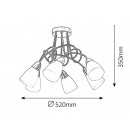 RABALUX 6080 Polla stropné 6xE14 New 2014