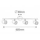 RABALUX 6515 Karen LED stropné svietidlo 4x4W = 1120lm