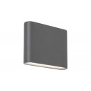 Rabalux 7951 Nesna exteriérové ​​nástenné svietidlo šedé zabudovaný LED 2x3W 2x193lm 3000K IP54