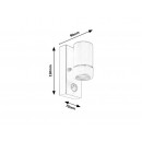 Rabalux 8838 Medina exteriérové ​​nástenné svietidlo so senzorom biele GU10 max 10W IP44