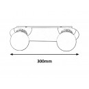 Rabalux 98002111 stropné svietidlo do kúpeľne Becca 2x28W | G9 | IP44