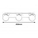 Rabalux 98002112 stropné svietidlo do kúpeľne Becca 3x28W | G9 | IP44