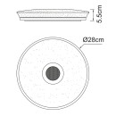 Globo 41366B LED stropnica s reproduktorom Raffy 1x18W | 820lm | 3000-6500K | RGB | IP44
