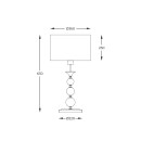 Zuma Line RLT93163-1GW stolná lampička REA | 60W E27