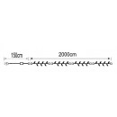 LED vianočné reťaz DRL200 / 4 dĺžka 20 m, IP44 pre vonkajšie i vnútorné použitie