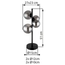 Globo 56133-4T LED stolná lampa Riha 4x3W | 320lm | G9 | 3000K