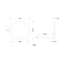 Globo RIVAS 84038 LED stolná lampička | 10W LED | 532lm