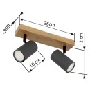 Globo 57911-2G prisadené bodové svietidlo Robby 2x35W | GU10