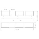 Globo 57911-3G prisadené bodové svietidlo Robby 3x35W | GU10