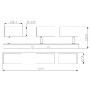 Globo 57911-3M prisadené bodové svietidlo Robby 3x35W | GU10
