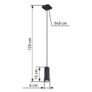 Globo 57911HB závesný luster Robby 1x35W | GU10