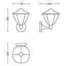 LED vonkajšie nástenné svietidlo Philips ROBIN 1x4,5W - čierna
