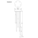 Globo RYAN 15629W-5 LED závesné stropné svietidlo G9