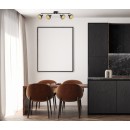 Italux SPL-27357-4-BK-GD bodové stropné svietidlo Savio | 4x40W E27
