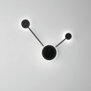 Luce Ambiente Design ETERE-PL2 NER LED prisadené stropné svietidlo ETERE | 10W integrovaný LED zdroj | čierna