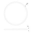 Globo 41562-24B LED stropnica Sapana 1x18W | 1600lm | 3000K | IP44