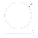 Globo 41562-24W LED stropnica Sapana 1x24W | 2300lm | 3000K | IP44