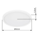 Globo 41562-24W LED stropnica Sapana 1x24W | 2300lm | 3000K | IP44