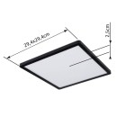 Globo 41563-18B LED stropnica Sapana 1x18W | 1500lm | 3000K | IP44