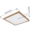 Globo 41563-18WW LED prisadené stropné svietidlo SAPANA | 18W integrovaný LED zdroj | 1600lm | 3000K