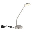 Globo 58504TN LED stolná lampička SILVIO | 6.5W integrovaný LED zdroj | 350lm | 2700/3350/4000K | vypínač