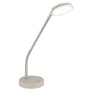 Globo 58504TSA LED stolná lampička SILVIO | 6.5W integrovaný LED zdroj | 350lm | 2700/3350/4000K | vypínač