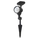 Globo 33026 LED solárna vonkajšia nástenná lampa na zapichnutie Solar 3x0,06W | IP44 - čierna