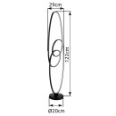 Globo 67177-36S LED stojacia lampa SPIRA  | 39W integrovaný LED zdroj | 1890lm | 2700-6500K