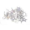 LED vianočné reťaz HVIEZDY LED 3m 20 LED 3,5W dĺžka 3 m, IP20 - pre vnútorné použitie