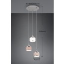 Trio T311630306 závesné stropné svietidlo KAPRUN E14