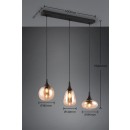 Trio T317000313 závesné stropné svietidlo LUMINA E14