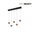Trio SELECT  T344410532 LED závesné stropné svietidlo ORBIT   | 5x8W integrovaný LED zdroj | 5x960lm | 2300+3000+4000K