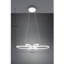 Trio T345619131 LED závesné stropné svietidlo FLY | 32W integrovaný LED zdroj | 3900lm | 4000K