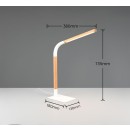 Trio T545210131 LED stolná lampička NORRIS | 7W integrovaný LED zdroj | 950lm | 3000K